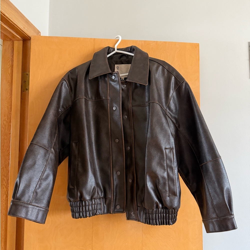 Pilcro Brown Leather Jacket